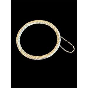 Sterling Silver 7” Cable Twist Bangle Bracelet 6.5mm Wide 17.65g 925